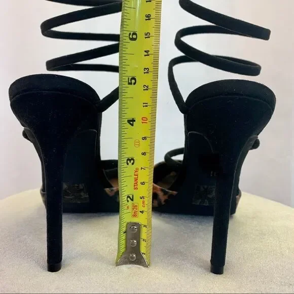 Call It Spring patent leopard animal print high heels size 10 - Picture 7 of 10